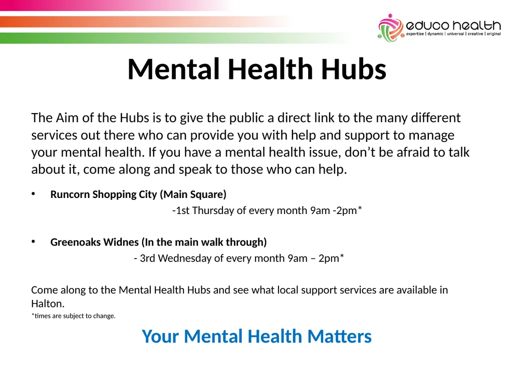 Stress Awareness House Keeping & Introductions - slide 30 of 34