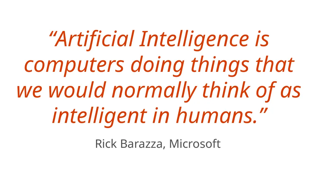 Introduction to AI with Custom Vision Presented - slide 2 of 16