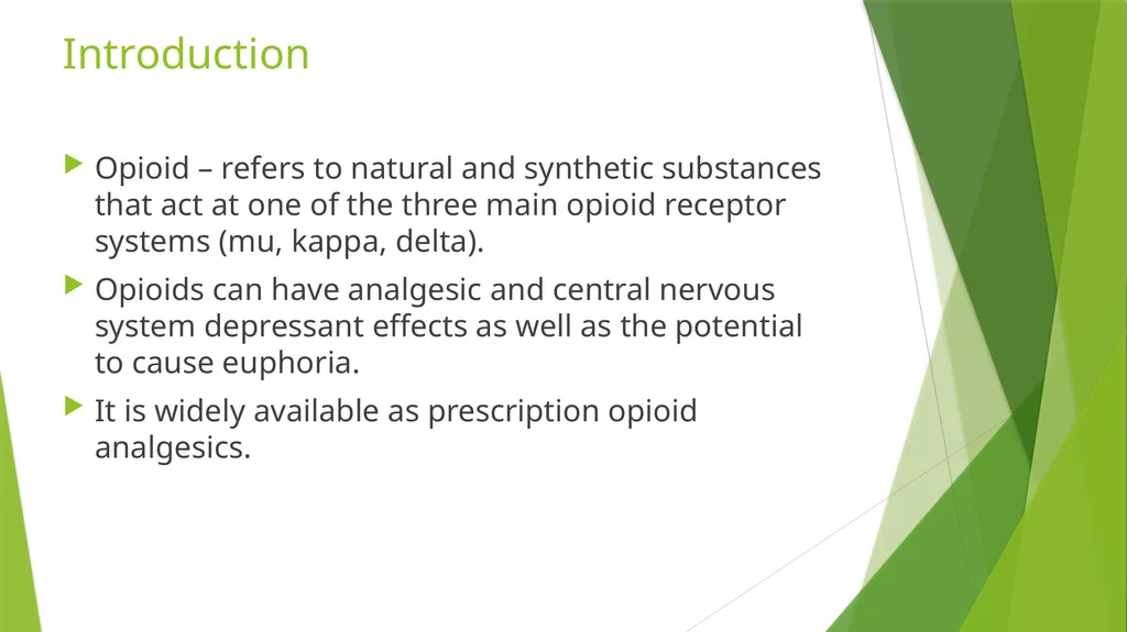 Opioid use disorders: presentations and - slide 4 of 42