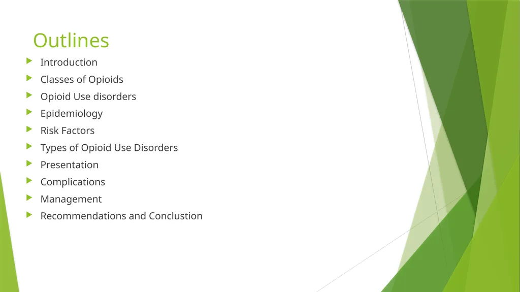Opioid use disorders: presentations and - slide 3 of 42