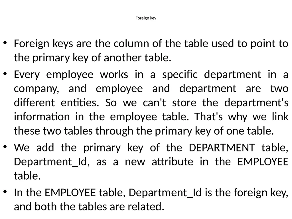 Keys Keys Keys play an important role in the - slide 16 of 57