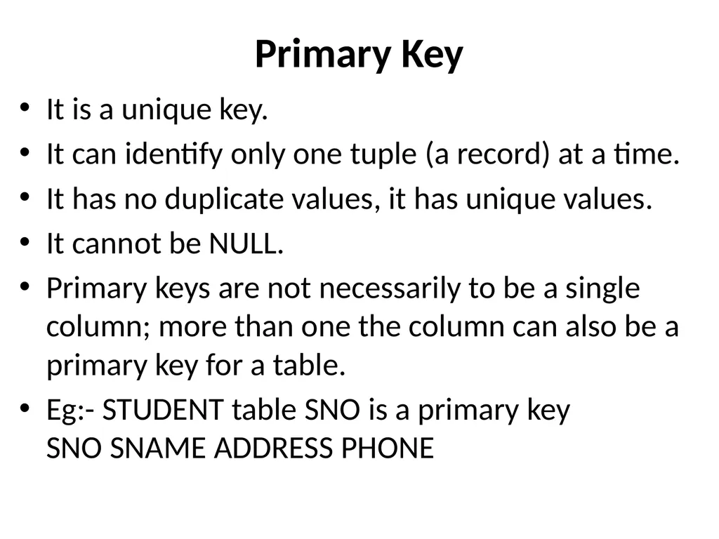Keys Keys Keys play an important role in the - slide 7 of 57