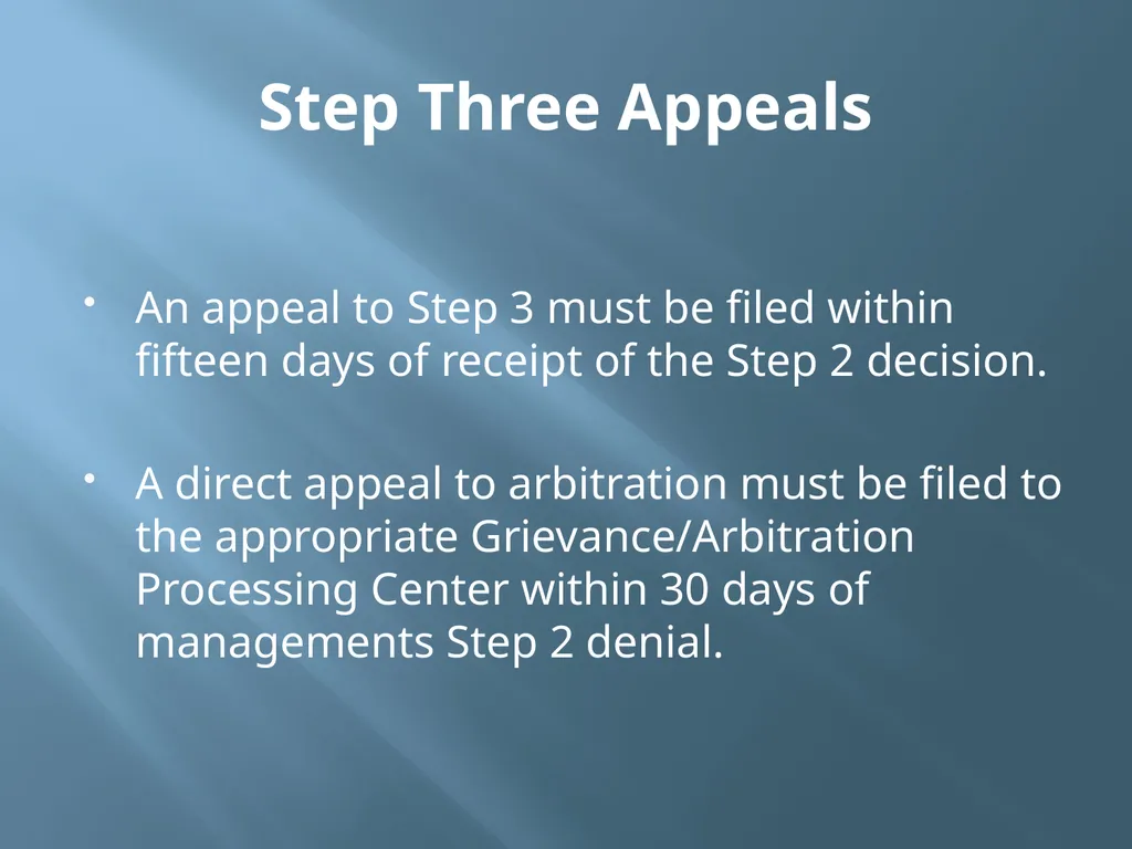 Grievance Time Limits Where Does Time Begin? With - slide 9 of 11