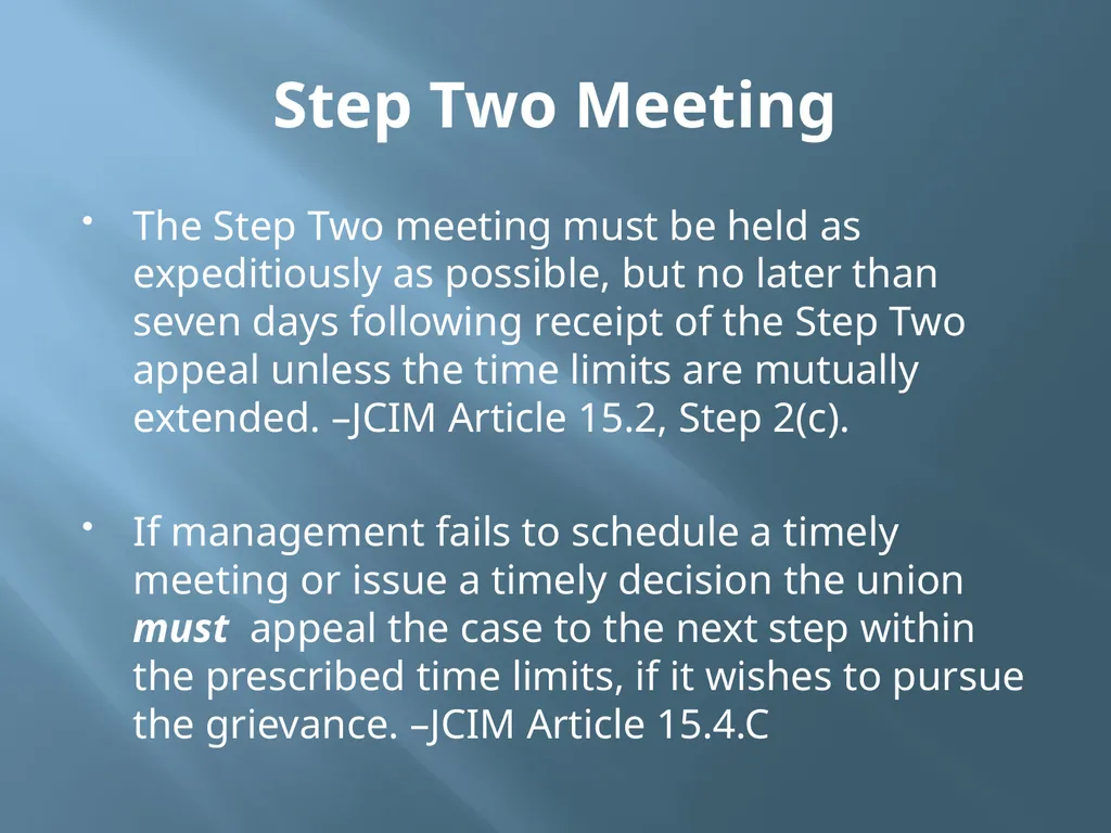 Grievance Time Limits Where Does Time Begin? With - slide 7 of 11