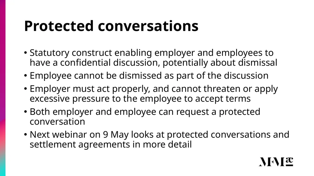 Conducting disciplinary & grievance investigations - slide 19 of 21