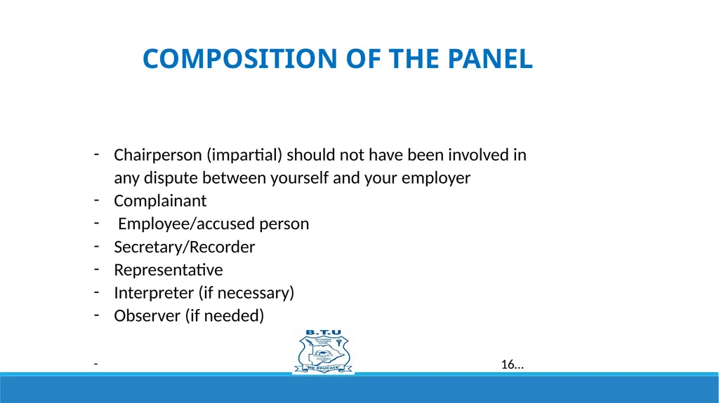 GRIEVANCES AND DISCIPLINARY PROCEDURES Prepared by - slide 15 of 21