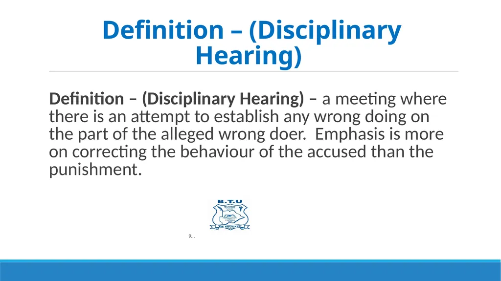 GRIEVANCES AND DISCIPLINARY PROCEDURES Prepared by - slide 8 of 21