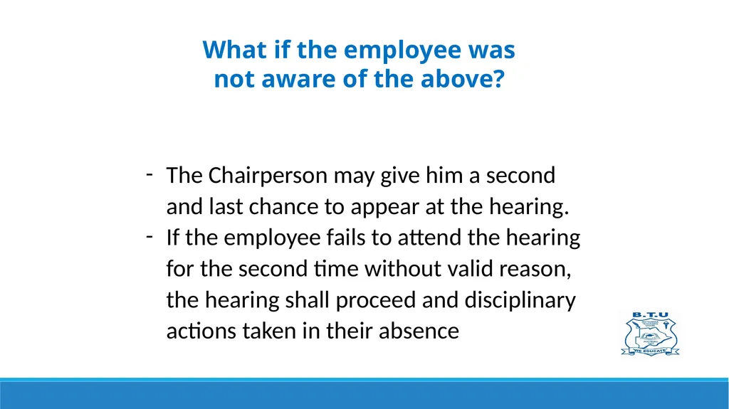GRIEVANCES AND DISCIPLINARY PROCEDURES Prepared by - slide 14 of 21