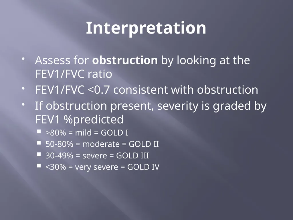 PFT Interpretation Darrin Hursey, MD Overview - slide 9 of 20