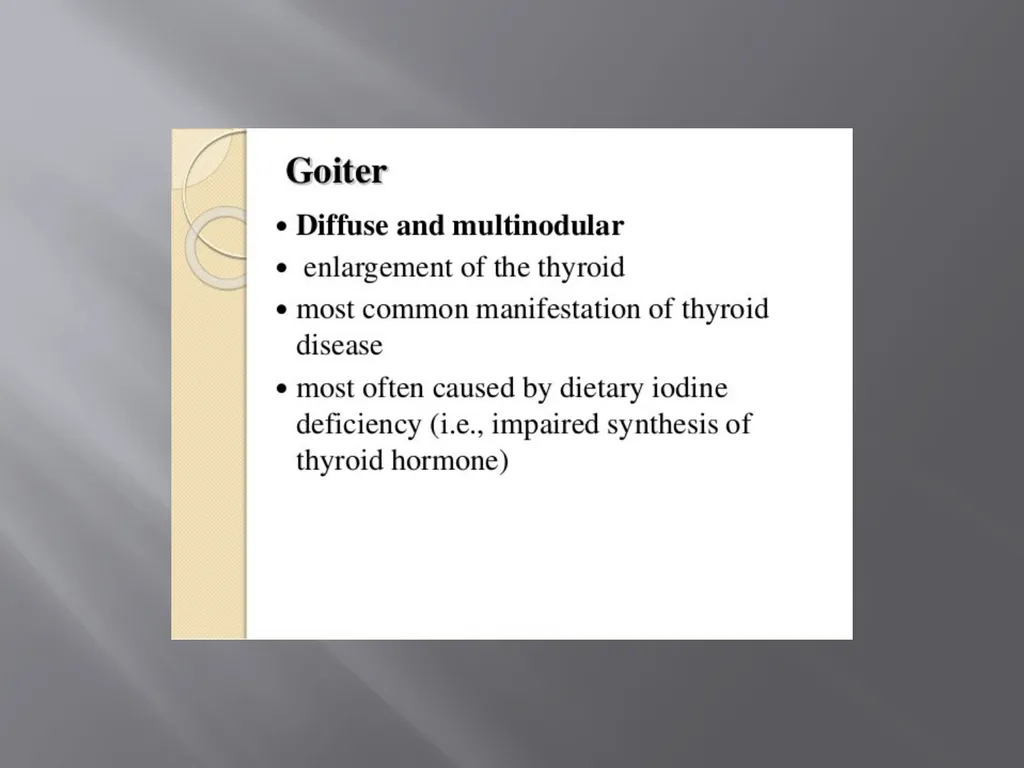 THYROID GLAND –part 3 disorders DR. SHEETAL JAIN - slide 35 of 40