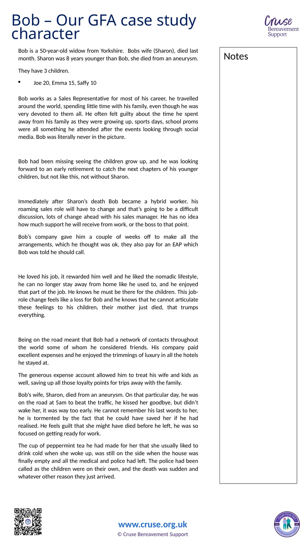 Module 1 Grief First Aid – Handout’s How to use - slide 4 of 12