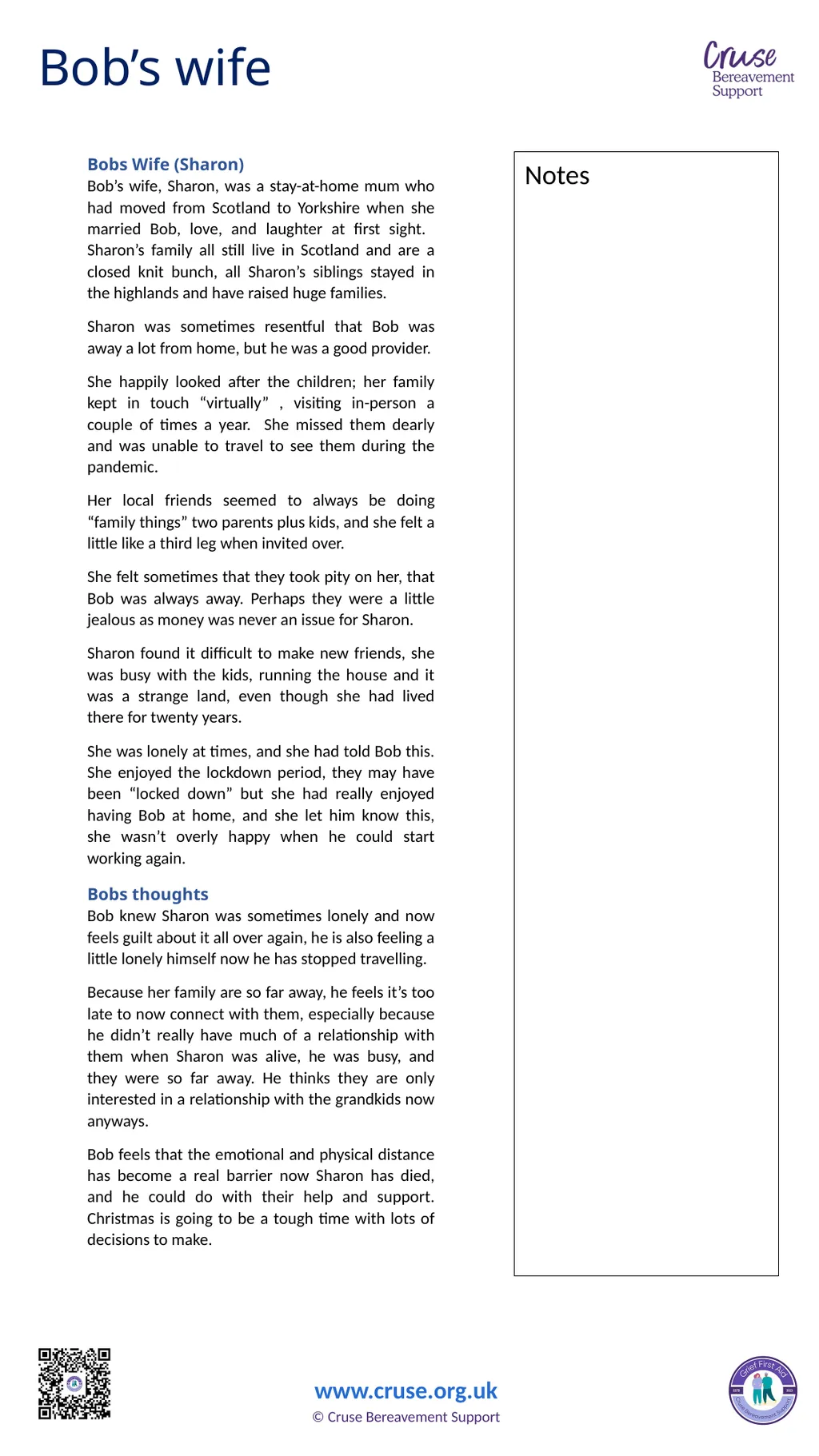 Module 1 Grief First Aid – Handout’s How to use - slide 5 of 12