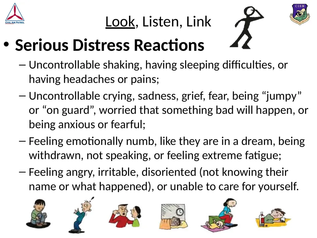 Look, Listen, and Link (LLL) Basic Psychological - slide 12 of 37