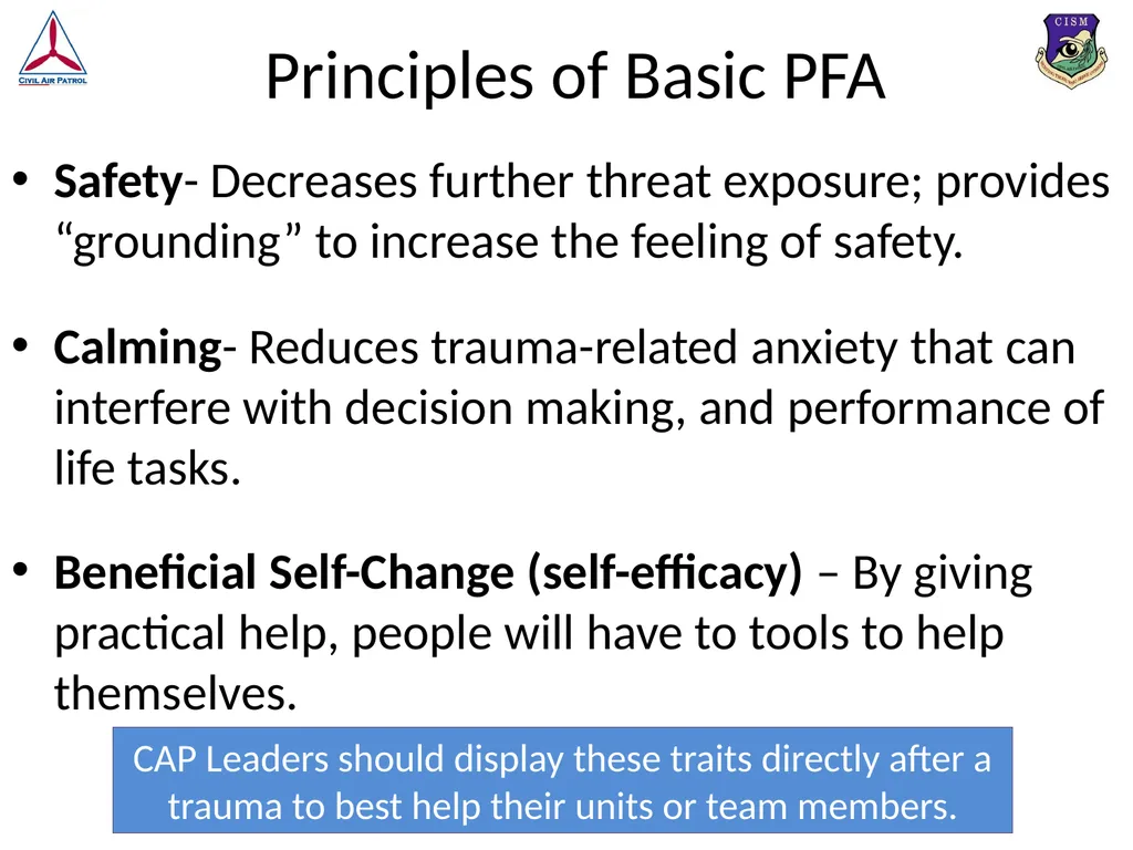 Look, Listen, and Link (LLL) Basic Psychological - slide 8 of 37