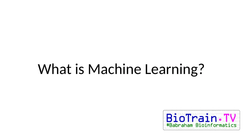 Introduction to Machine Learning Hayley Carr, - slide 3 of 124
