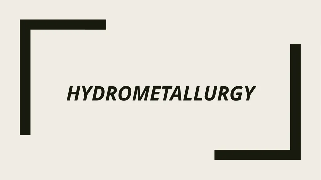 Introduction to process metallurgy-Unit 2 Prof. - slide 2 of 69