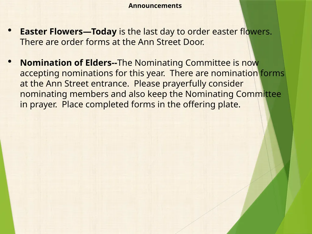 Welcome Easter Flowers—Today is the last day to - slide 23 of 23