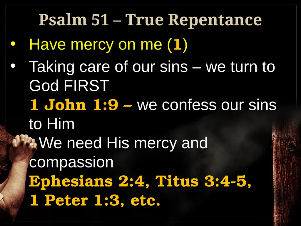 Understanding True Repentance 2 Corinthians 7:9-11 - slide 10 of 25