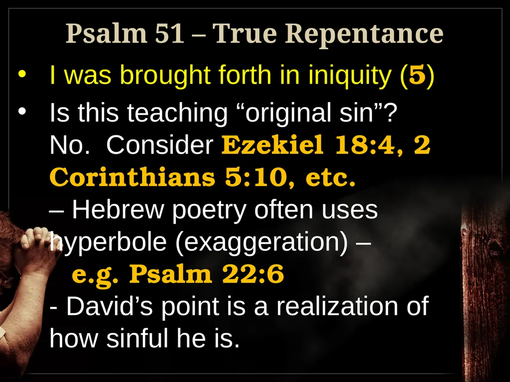 Understanding True Repentance 2 Corinthians 7:9-11 - slide 14 of 25