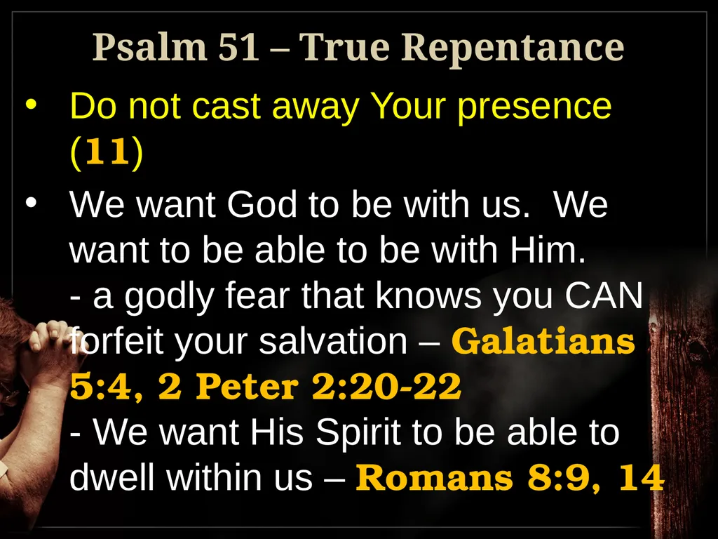 Understanding True Repentance 2 Corinthians 7:9-11 - slide 19 of 25