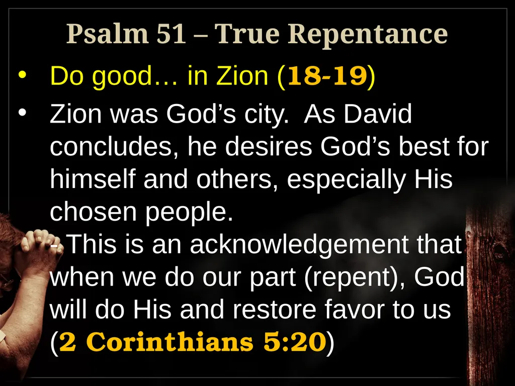 Understanding True Repentance 2 Corinthians 7:9-11 - slide 23 of 25