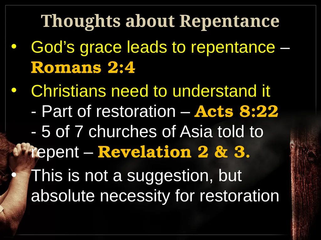 Understanding True Repentance 2 Corinthians 7:9-11 - slide 6 of 25
