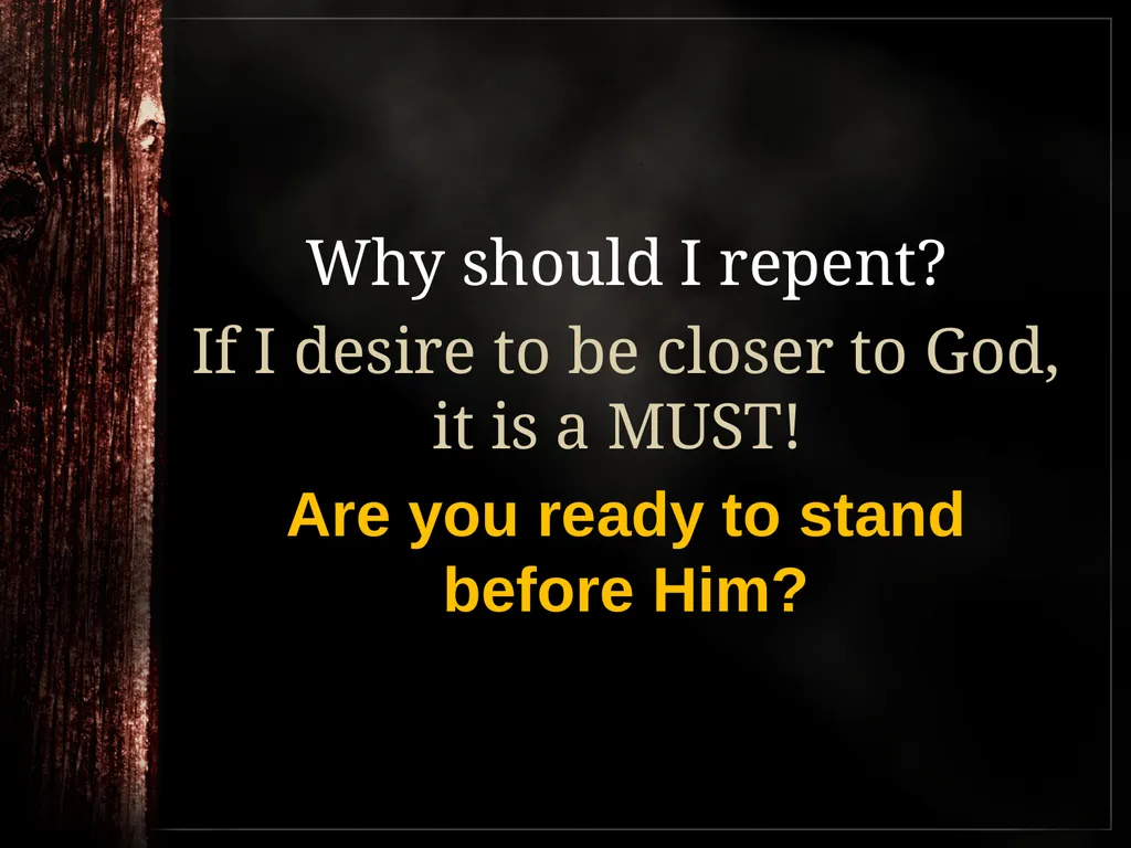 Understanding True Repentance 2 Corinthians 7:9-11 - slide 24 of 25
