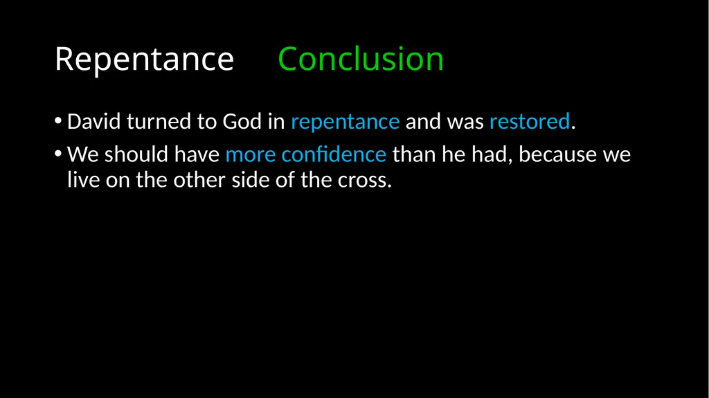 Repentance Psalm 51 Repentance Introduction - slide 41 of 44