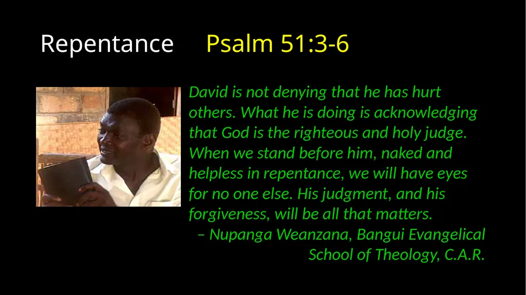 Repentance Psalm 51 Repentance Introduction - slide 17 of 44