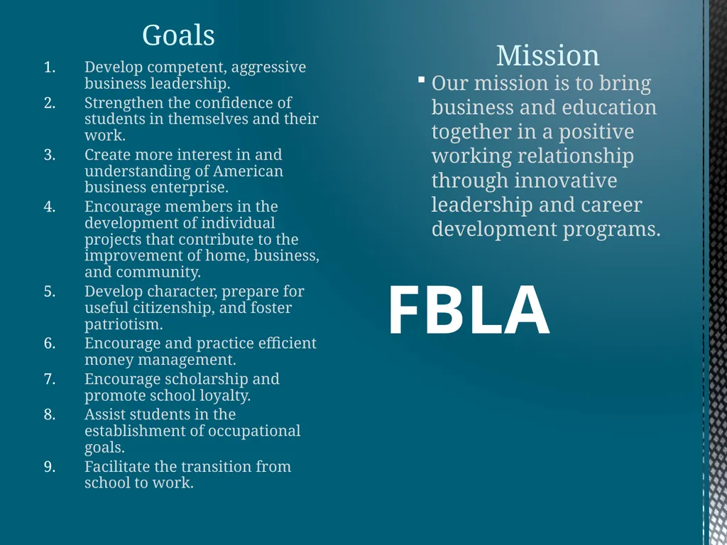 Future Business Leaders of America-Phi Beta Lambda - slide 3 of 21