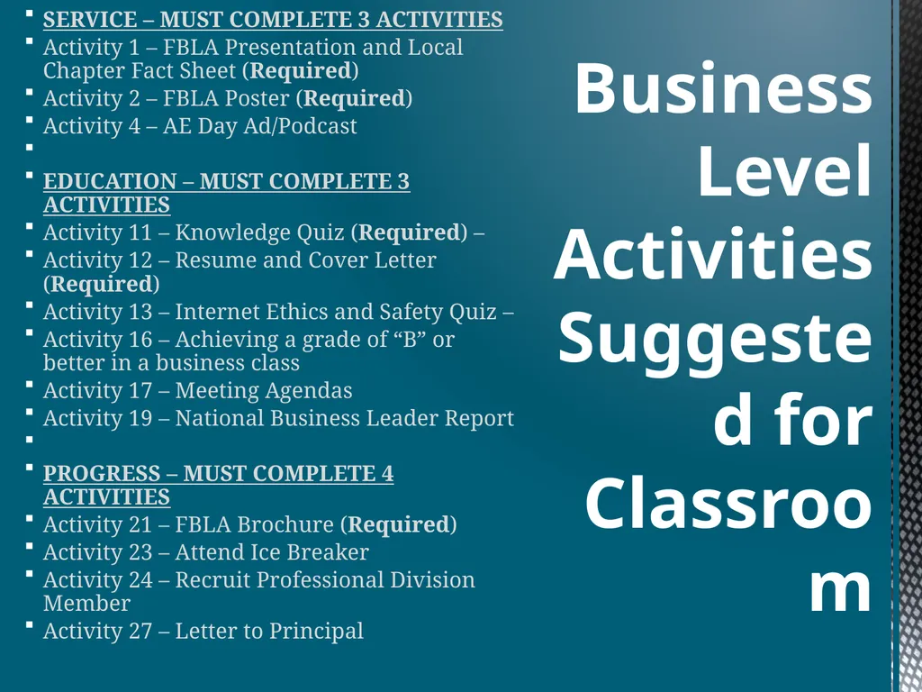 Future Business Leaders of America-Phi Beta Lambda - slide 19 of 21