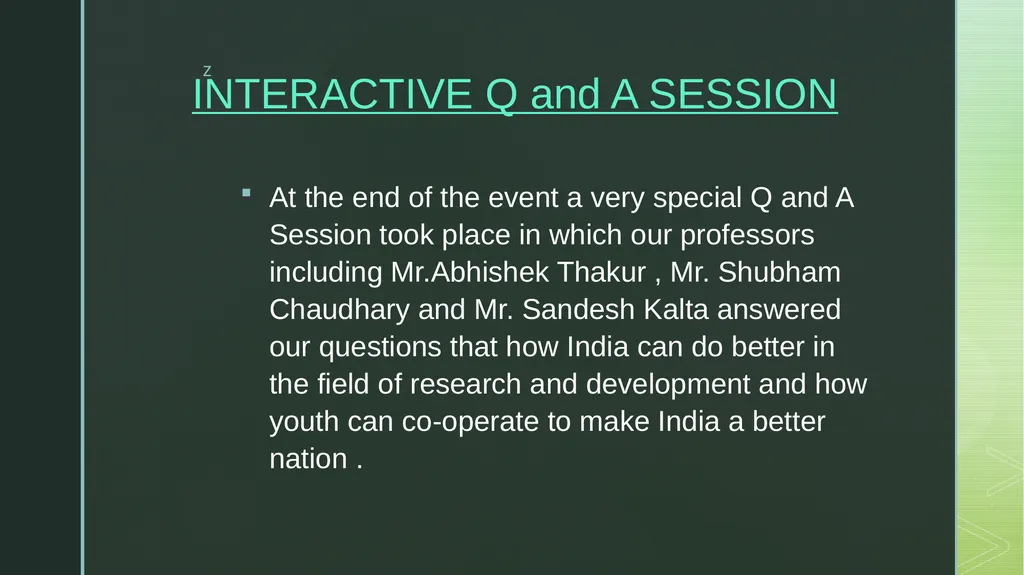AN INTERACTIVE SESSION ON NOBEL PRIZE WINNERS Date - slide 8 of 11