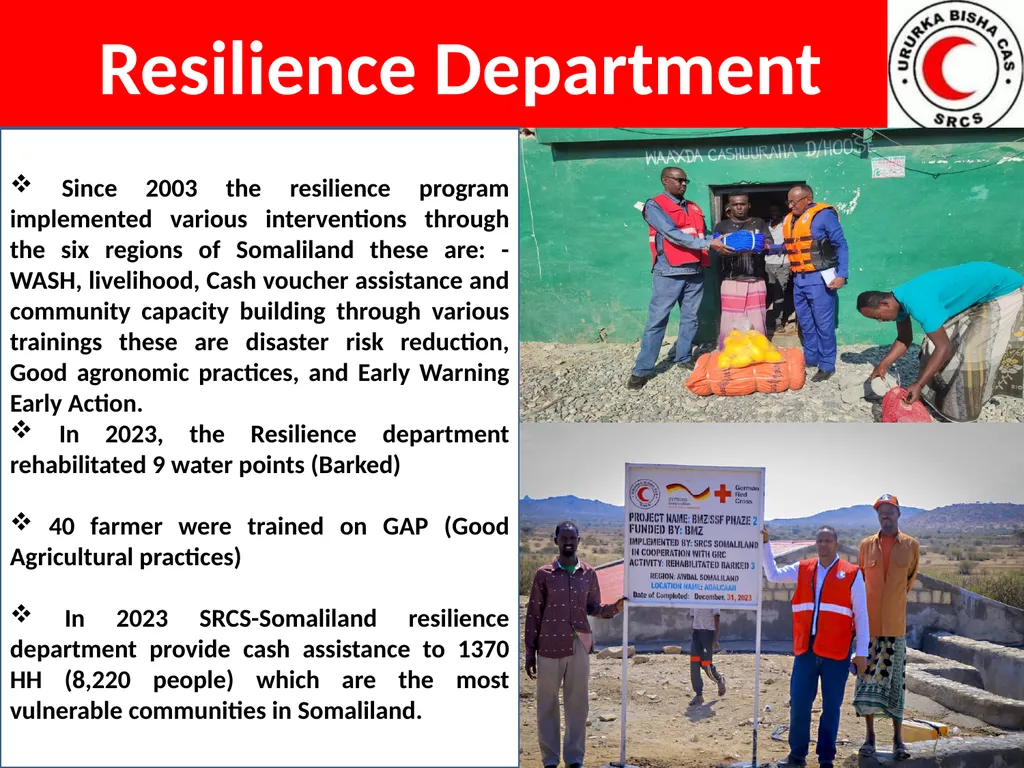 Presented By Ahmed Abdi Bakal SRCS-Somaliland - slide 13 of 23