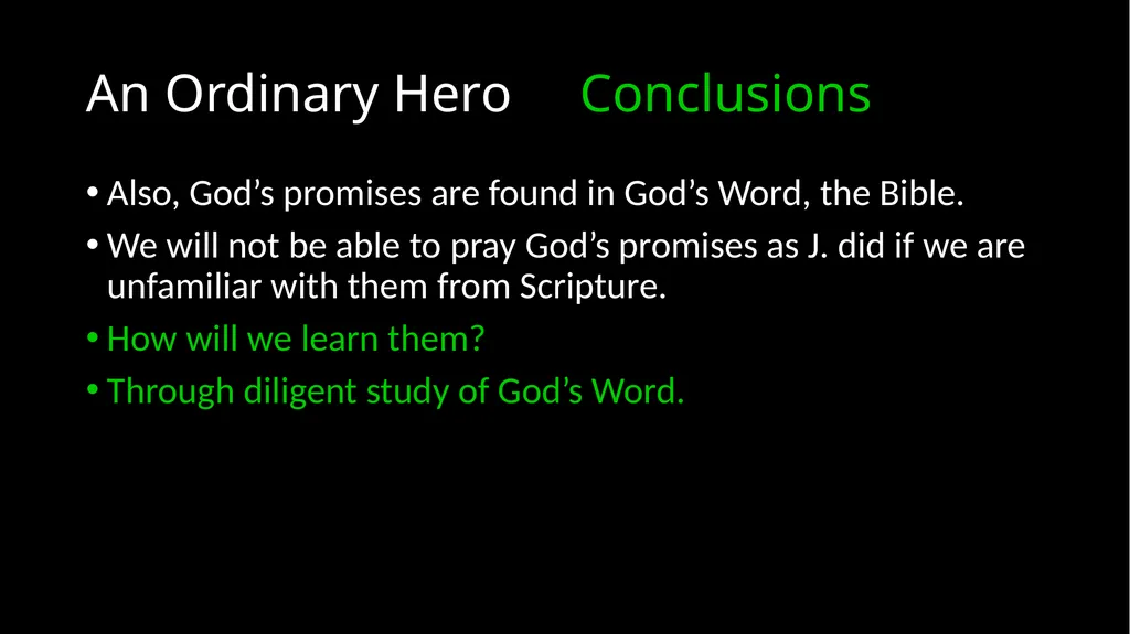 An Ordinary Hero 2 Chronicles 17 – 20 An Ordinary - slide 43 of 44