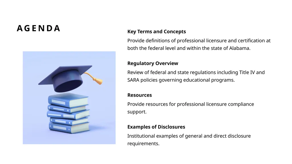 Professional Licensure Disclosure 2025 Alabama - slide 3 of 25