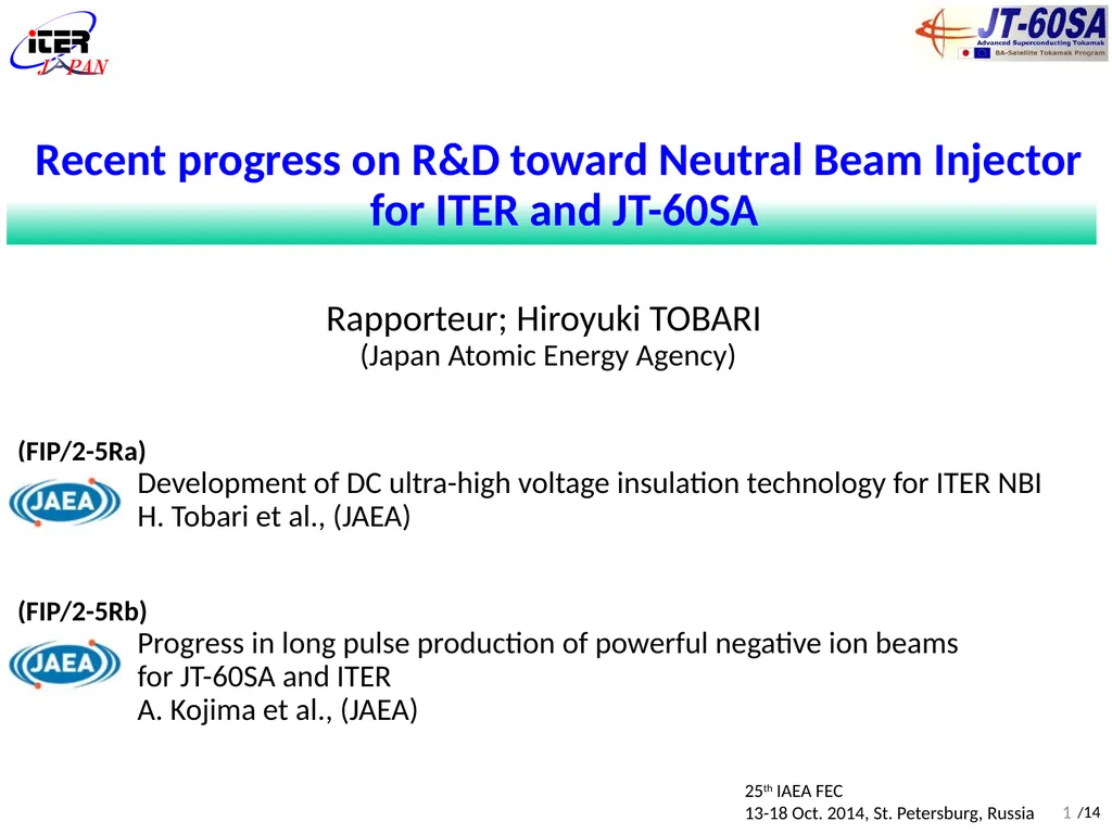 (FIP/2-5Ra) Development of DC ultra-high voltage - slide 1 of 18