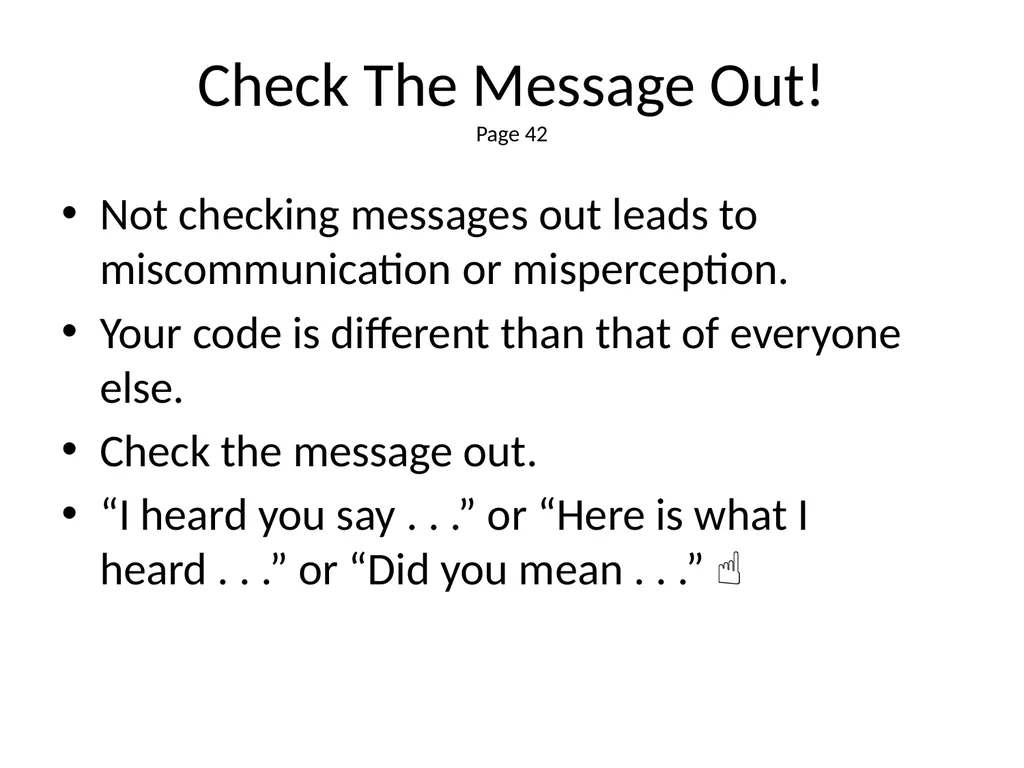 1 The Mandt System® Relational Skills Chapter 1 - slide 51 of 102