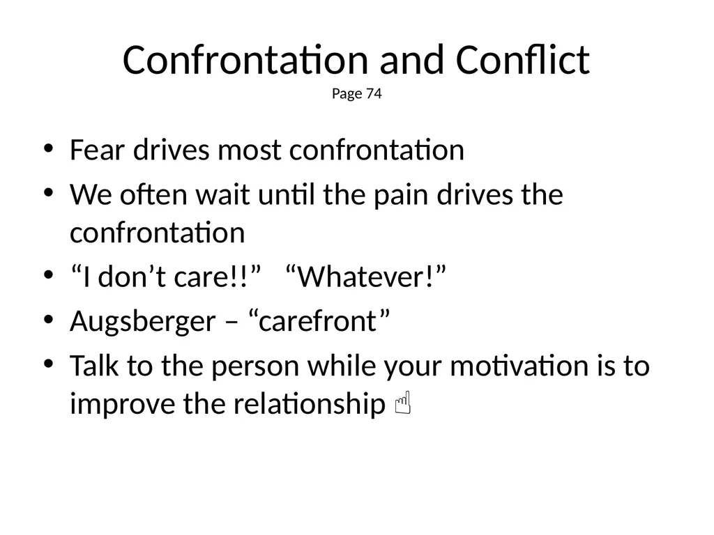 1 The Mandt System® Relational Skills Chapter 1 - slide 89 of 102