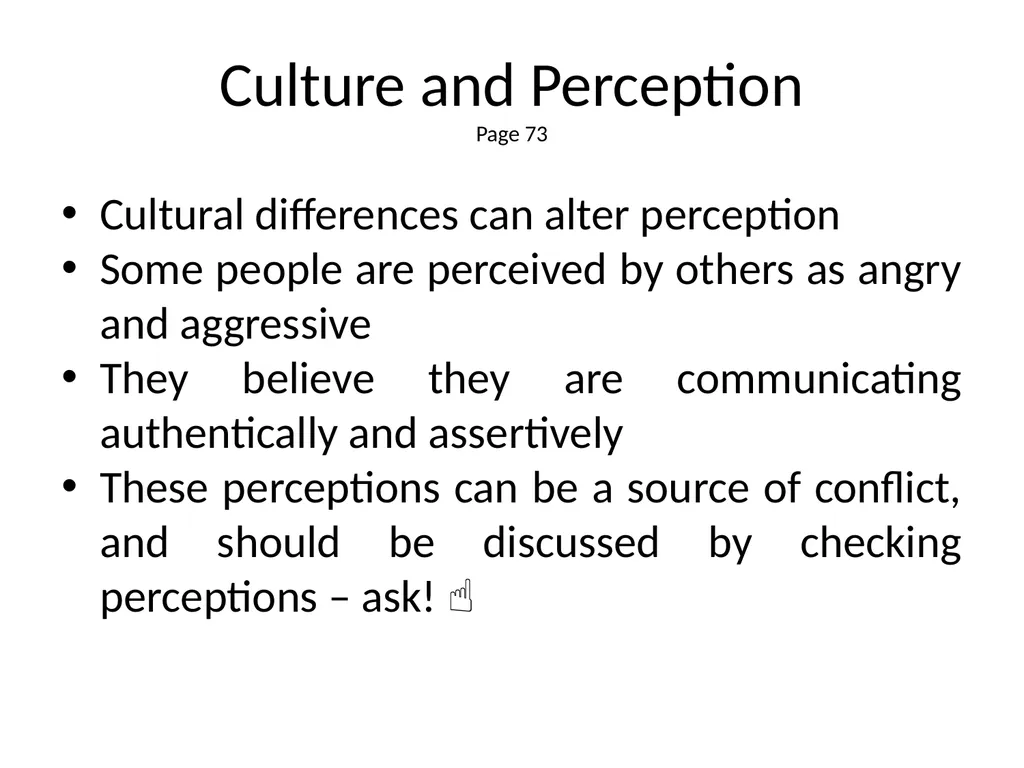 1 The Mandt System® Relational Skills Chapter 1 - slide 84 of 102