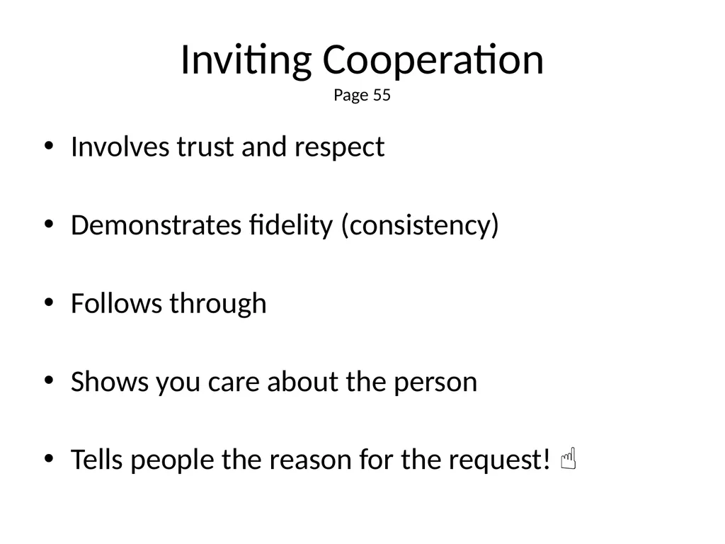 1 The Mandt System® Relational Skills Chapter 1 - slide 68 of 102