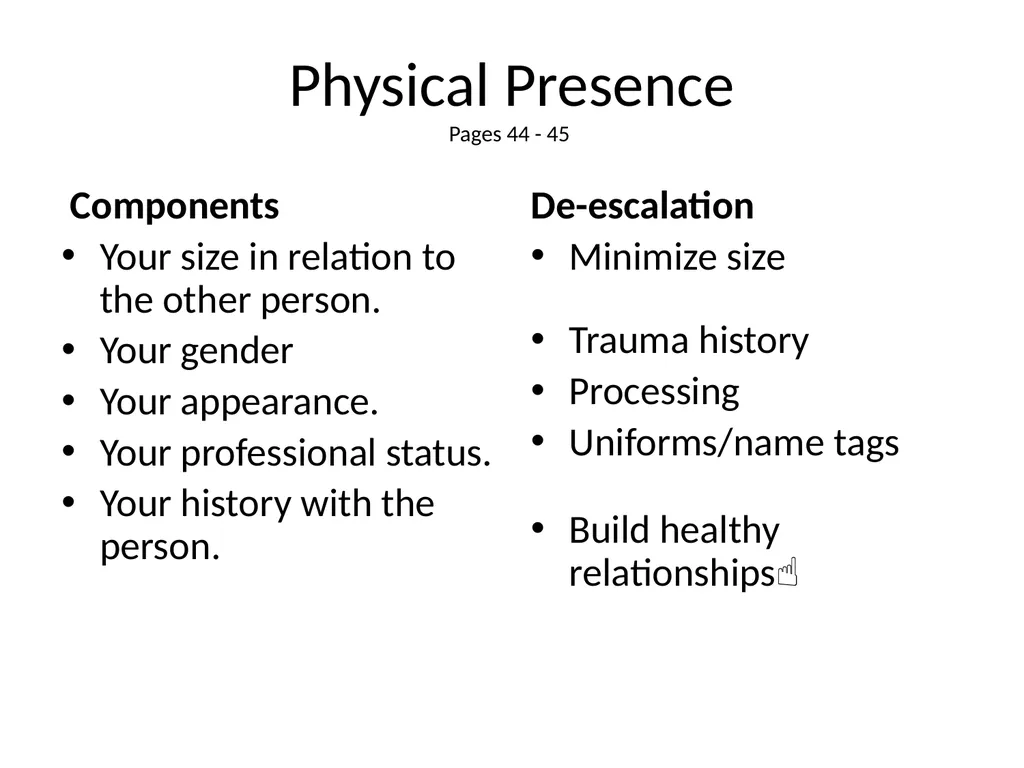 1 The Mandt System® Relational Skills Chapter 1 - slide 54 of 102