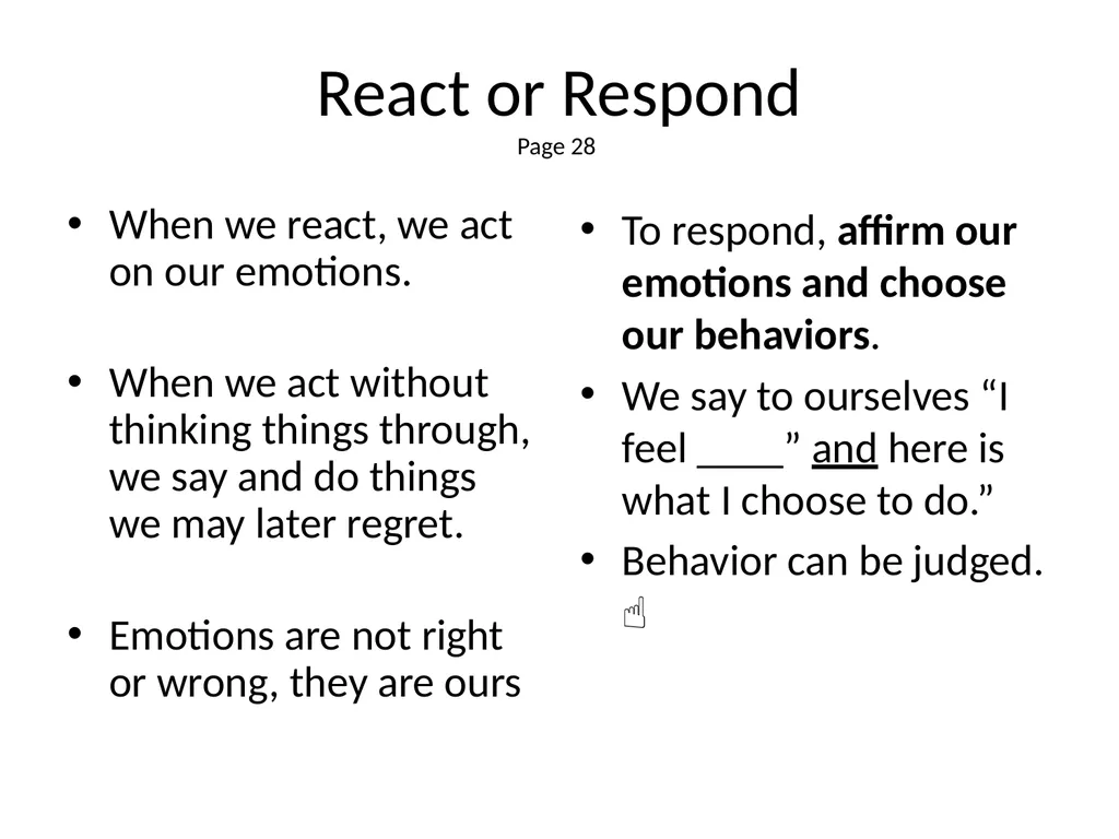 1 The Mandt System® Relational Skills Chapter 1 - slide 35 of 102