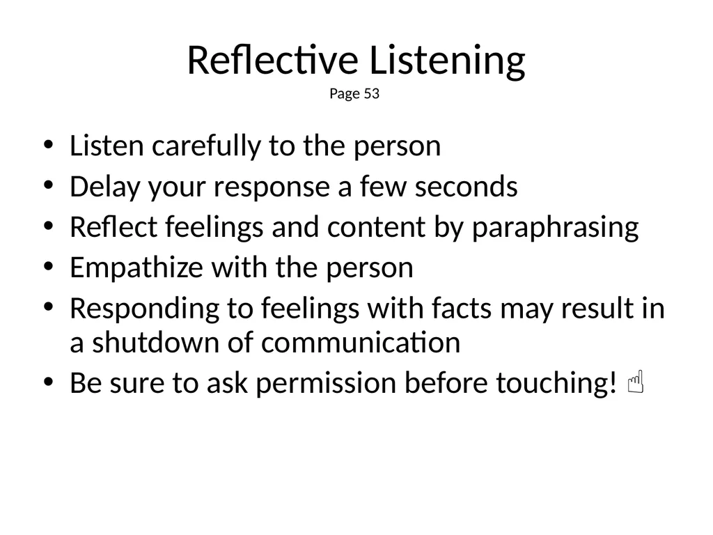 1 The Mandt System® Relational Skills Chapter 1 - slide 66 of 102