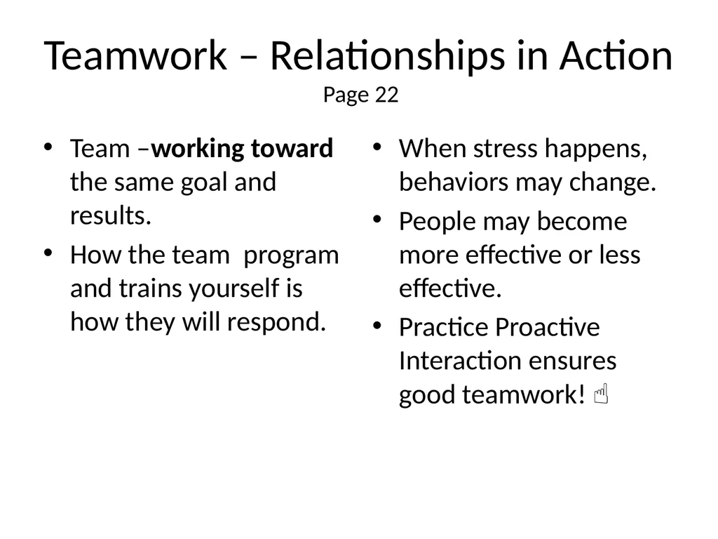 1 The Mandt System® Relational Skills Chapter 1 - slide 26 of 102