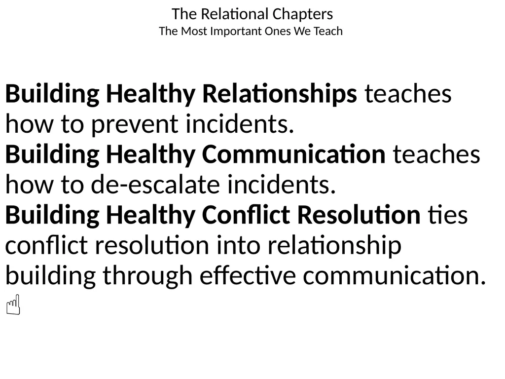1 The Mandt System® Relational Skills Chapter 1 - slide 4 of 102