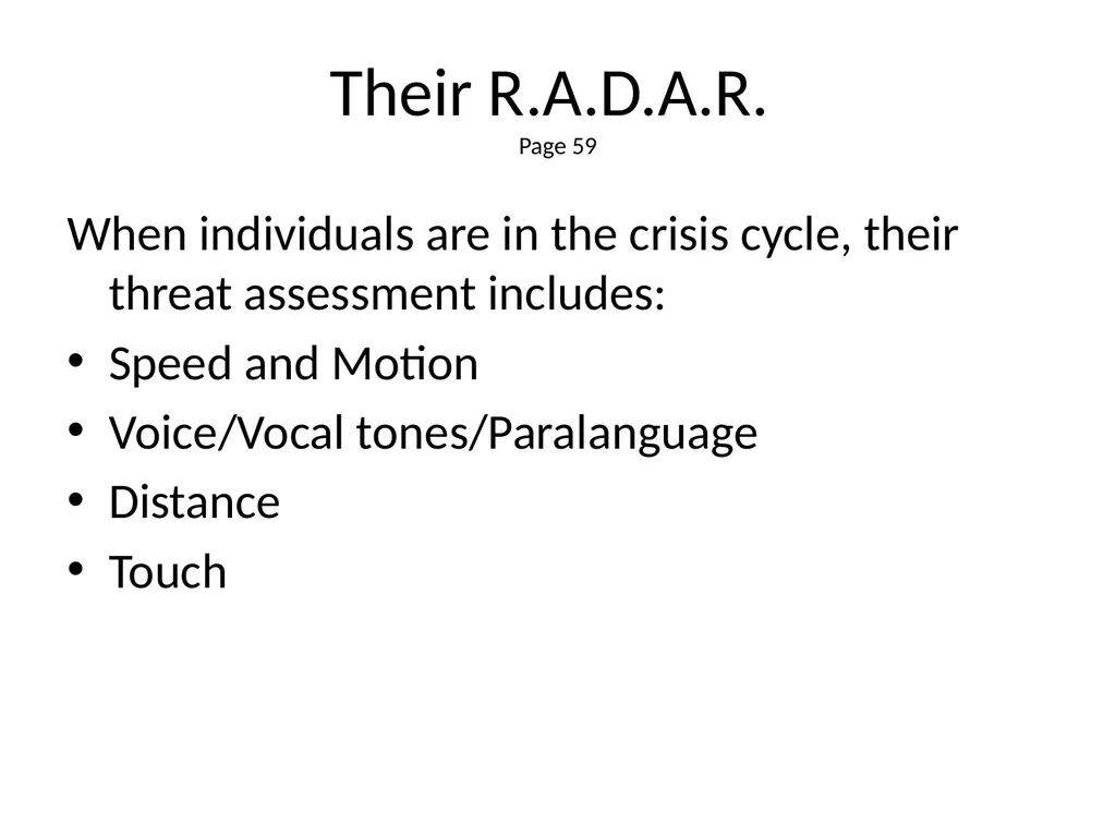 1 The Mandt System® Relational Skills Chapter 1 - slide 73 of 102