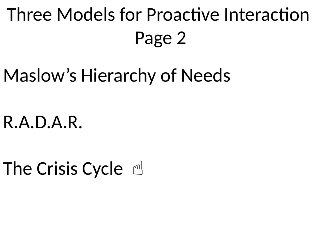1 The Mandt System® Relational Skills Chapter 1 - slide 3 of 102