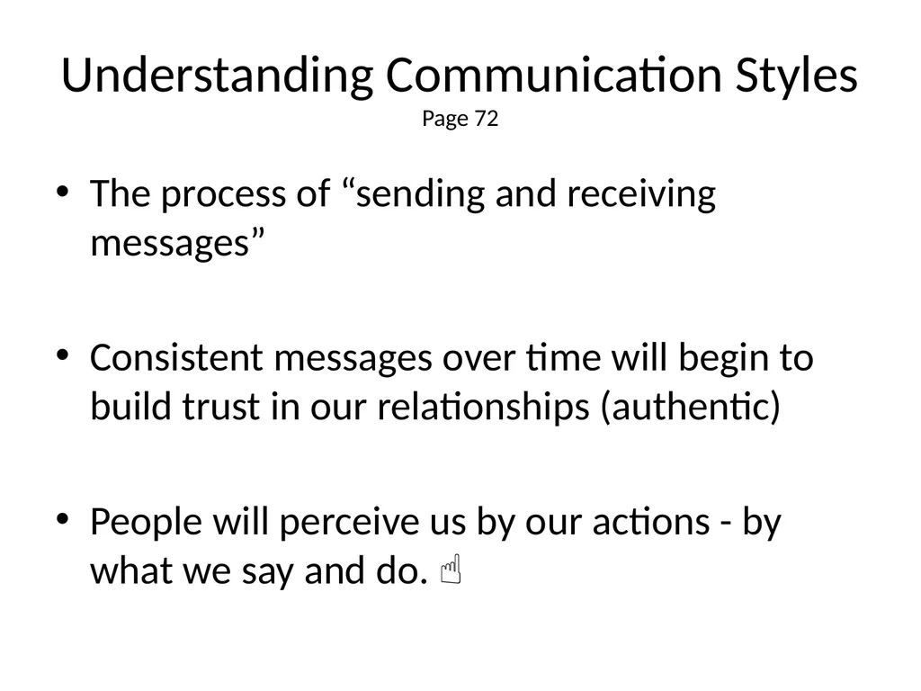 1 The Mandt System® Relational Skills Chapter 1 - slide 81 of 102