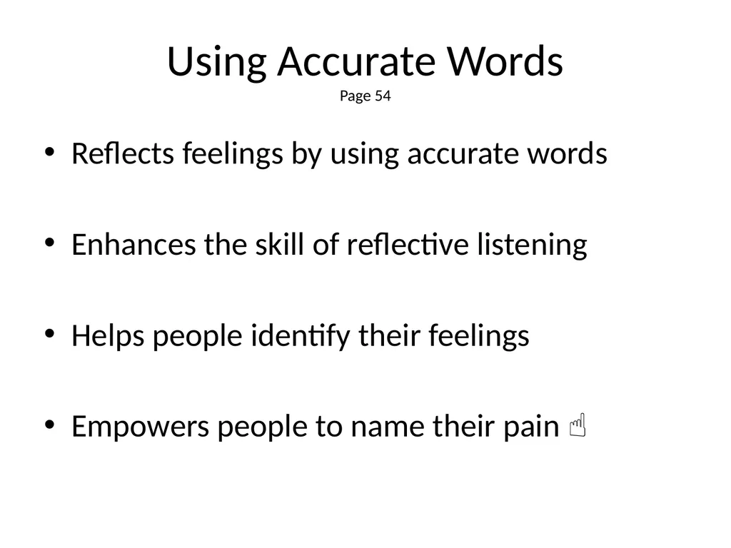 1 The Mandt System® Relational Skills Chapter 1 - slide 67 of 102