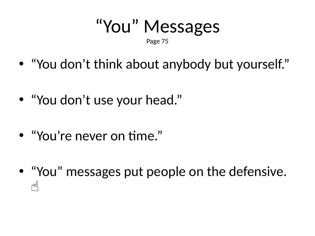 1 The Mandt System® Relational Skills Chapter 1 - slide 90 of 102